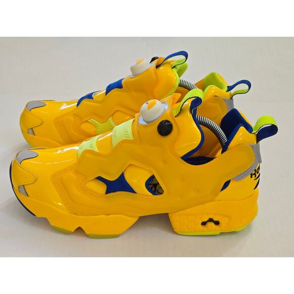 Reebok Minion Instapump Fury Shoe Men size 8.5 FY3404 New Limited Special Neon - Picture 1 of 9